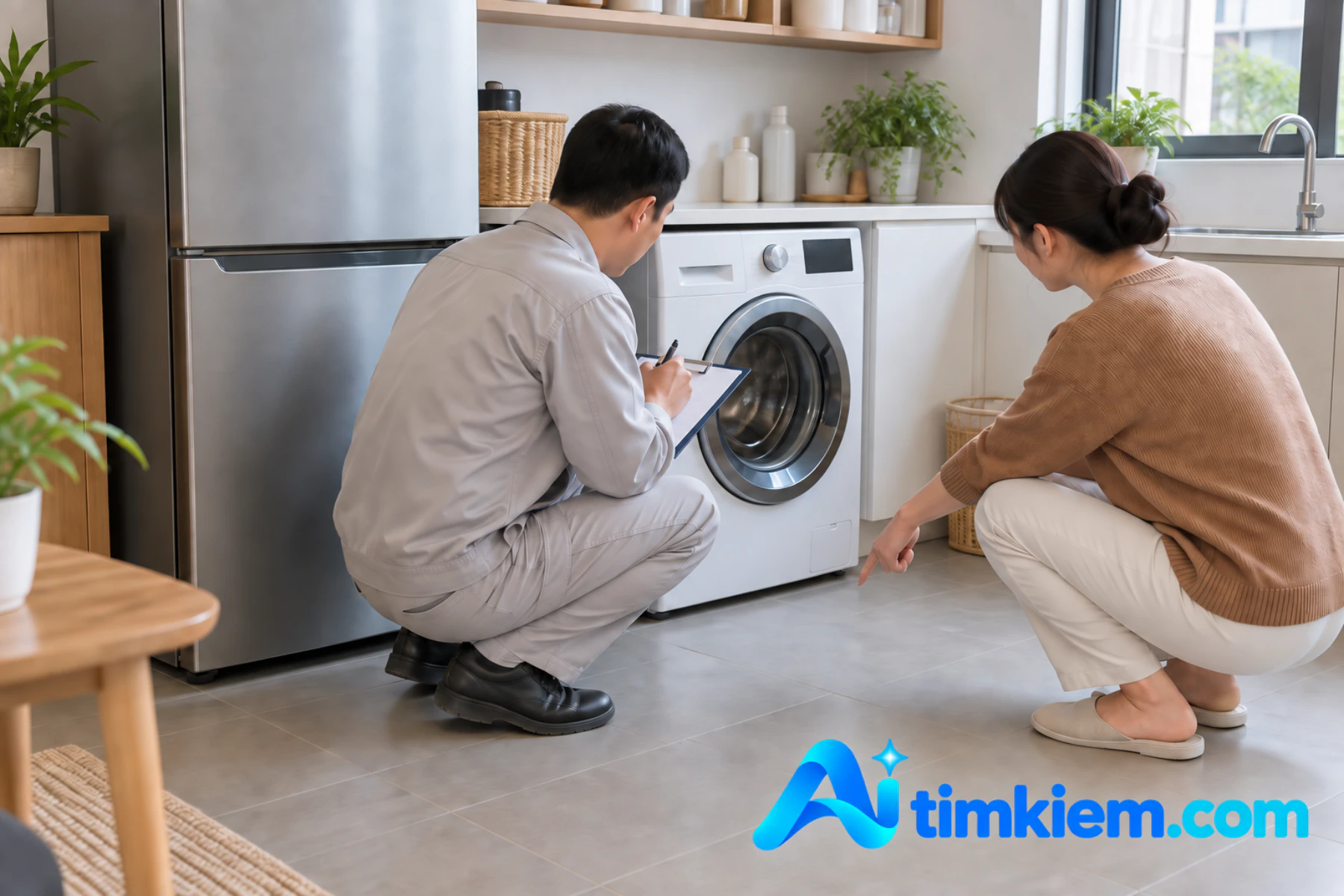 Kỹ thuật vi&ecirc;n ghi nhận dấu hiệu lỗi của tủ lạnh v&agrave; m&aacute;y giặt
